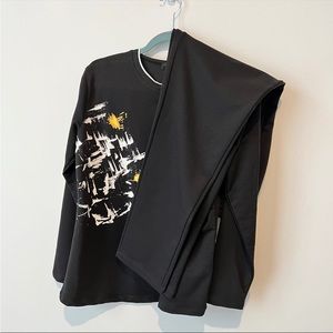 New with tag women’s two piece set in black, M